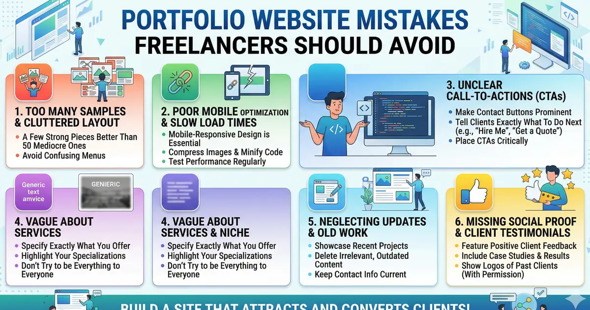 5 Portfolio Website Mistakes Freelancers Should Avoid